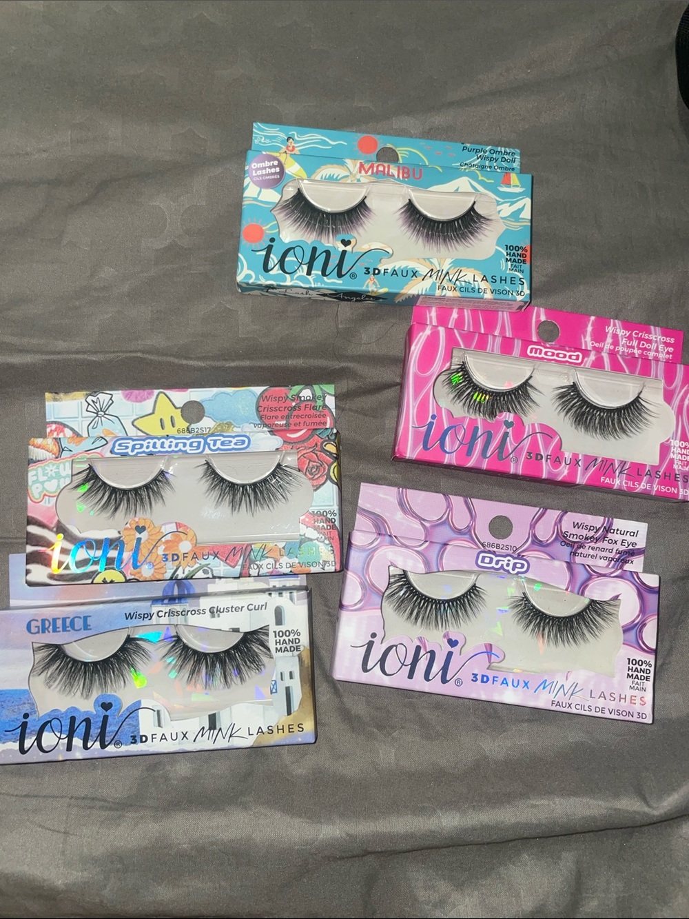 ioni 3D Faux Mink Lashes - Assorted Black Styles
